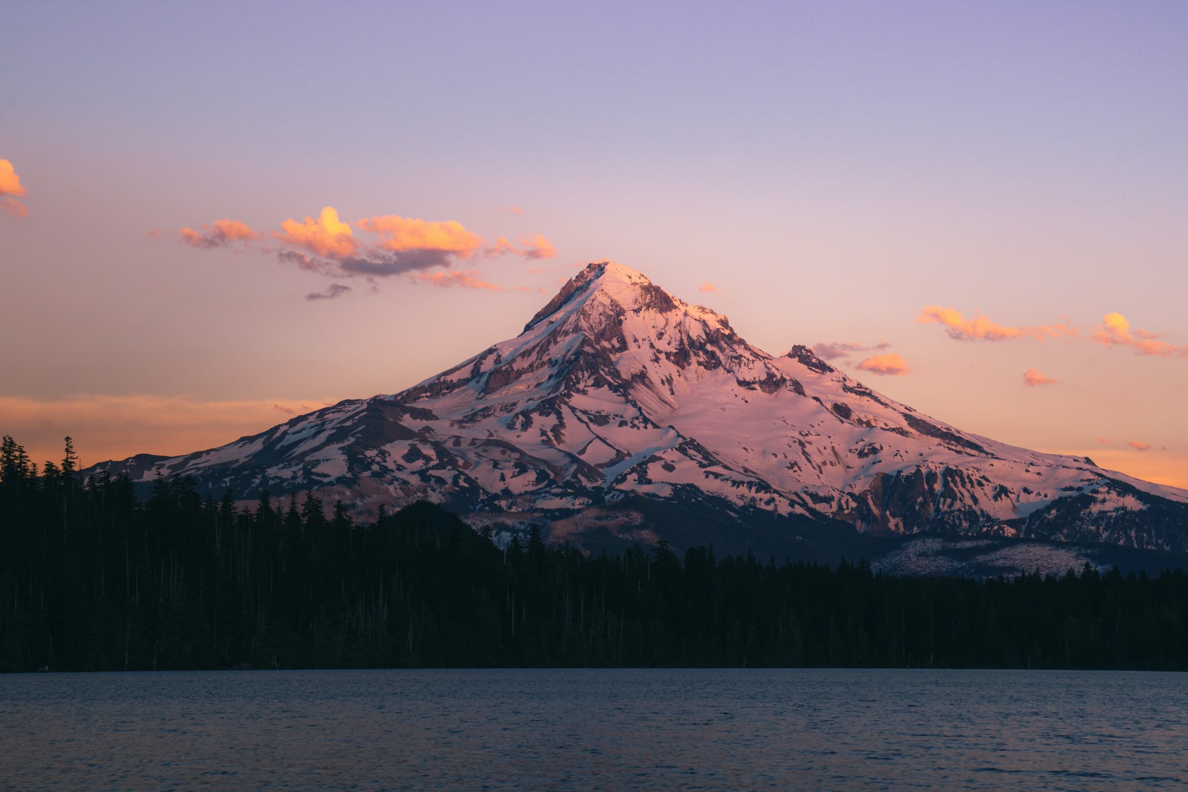 Mountain at sunset